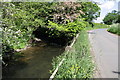 Bedale Beck beside minor road