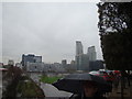 View of Wood Wharf from Trafalgar Way