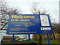 St James Church, Ashton-Under-Lyne, Nameboard