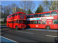 TQ2977 : London Routemaster Bus 24 in Grosvenor Road Pimlico by PAUL FARMER