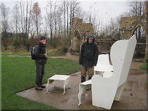 NZ3429 : Art Installation, Hardwick Hall Country Park by Les Hull