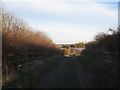 View from the bridge over the motorway