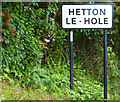 NZ3447 : Hetton-Le-Hole Sign, Moorsley Road by Richard Cooke