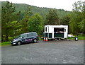 Refreshments trailer in Glen Ogle car park