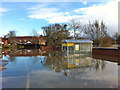 Morrisons car park under water