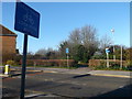 Cyclepath crosses Drake Road, Chafford Hundred