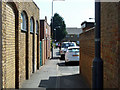 TQ4388 : Alley from Cranbrook Road to Pershore Close by Robin Webster