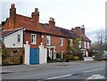 Terrace of red-brick cottages, in the Broadway, Laleham