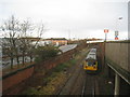 Train entering Thornaby station