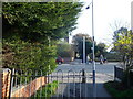 Bridleway crosses King Edward Drive, Little Thurrock