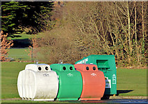 J2765 : Recycling bins, Hilden, Lisburn by Albert Bridge