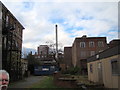 View of the hospital chimney from the St Clement