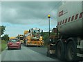 Northern Ireland Roads Service Tarring and Chipping Convoy on the A34