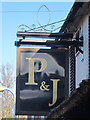 P&J sign