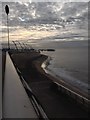 SD3036 : New sea wall and sea defences, and Central Pier, Blackpool by hayley green