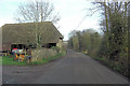 Unnamed lane passes Westbury Manor Farm