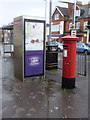 Wyke Regis: postbox № DT4 30 and phone, Portland Road