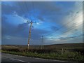 Power lines crossing Staveley Road