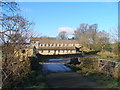 The hamlet, and bridge, at Booth Bridge