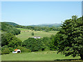 Farmland and Derry Ormond Park, Ceredigion