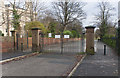 A gated entrance to Princes Park