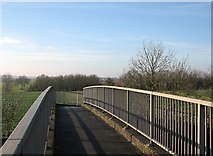 TL4255 : Footbridge over the M11 by John Sutton