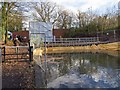 Coffer dam by guillotine lock, Stratford-upon-Avon Canal