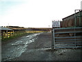 Public path by Acthorpe Farm