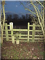 Stile on the path to Lower Lock Farm