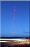 TF2183 : Belmont Transmitter Mast at night by J.Hannan-Briggs