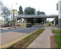 ST2995 : New footbridge across St David's Road, Cwmbran by Jaggery
