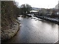 The River Bann ford from the northern end of the footbridge