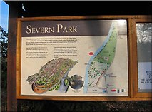 SO7293 : Close-up view of information board in Severn Park, Bridgnorth by P L Chadwick