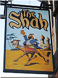 TQ8210 : The Shah pub sign by Oast House Archive