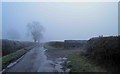 A frosty Coal Pit lane near Wolvey