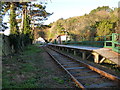 Wooden platform at Penhelig Halt