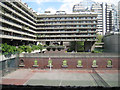 Flats overlooking tennis courts, Barbican EC2