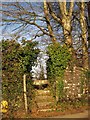 Stile above Milton Combe