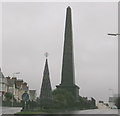 Festive tree with Picton Monument