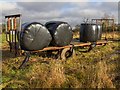 Trailer by the footpath