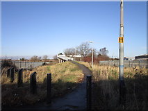 TA0627 : The footbridge from Hessle Road to Hawthorn Avenue by Ian S