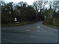 Farley Lane at the junction of Croydon Road