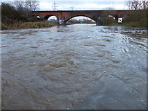 SK5702 : Flooding at Twelve Arches Bridge by Mat Fascione