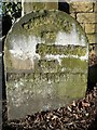 The Sowerby Bridge boundary stone at Washer Lane Steps