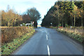 Road junction near South Gask