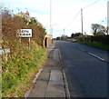 Western boundary of Cefn Cribwr