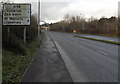 The A48 in Coedkernew one mile east of Castleton