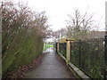 A path leading to Barham Road playing fields