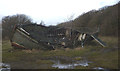 SD4580 : A wreck of a boat by Crag Wood by Karl and Ali