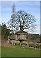 Tree house at Totley Bents